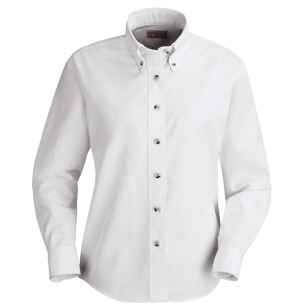 Red Kap Women's Poplin Dress Shirt SP91 - White-eSafety Supplies, Inc