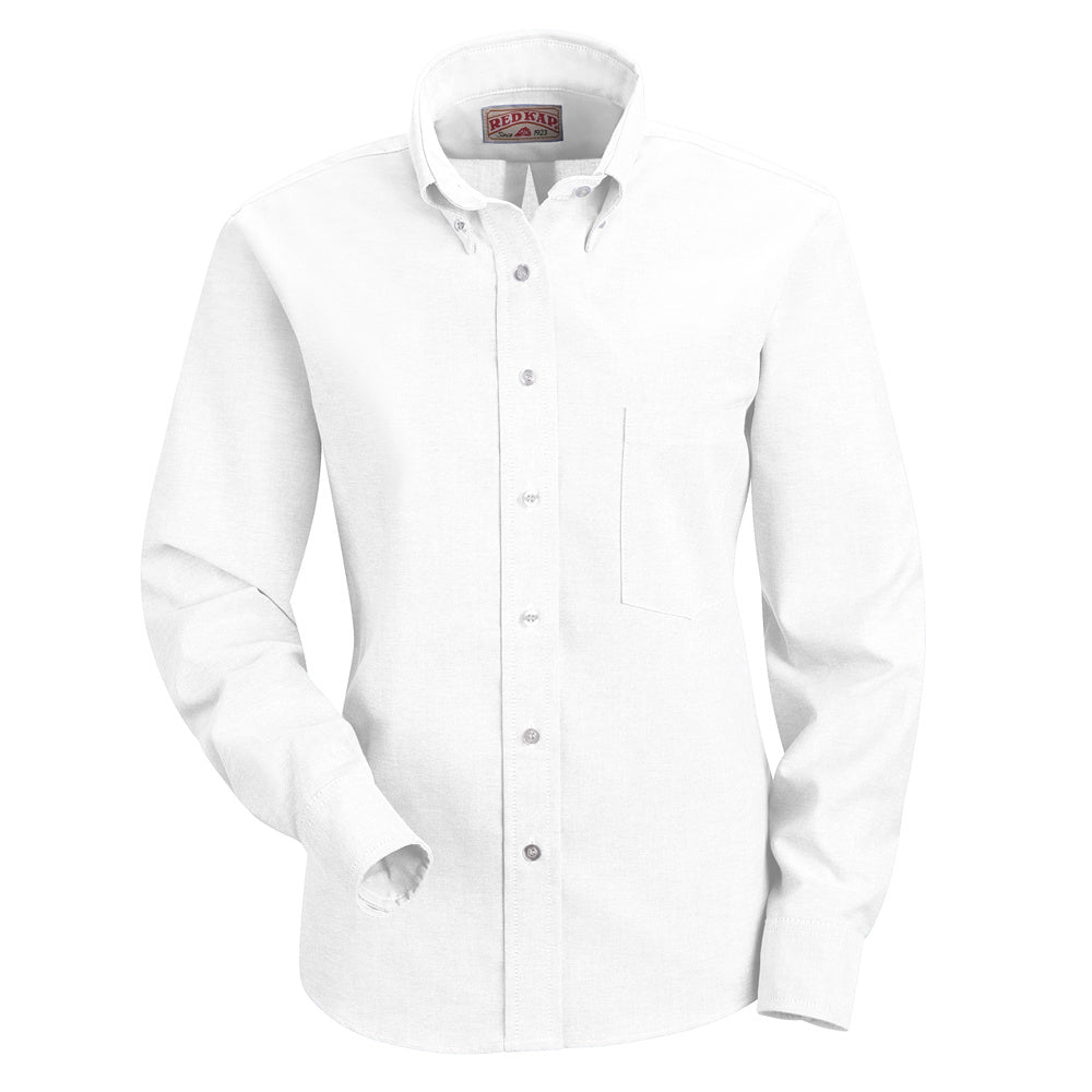 Red Kap Women's Executive Oxford Dress Shirt SR71 - White-eSafety Supplies, Inc