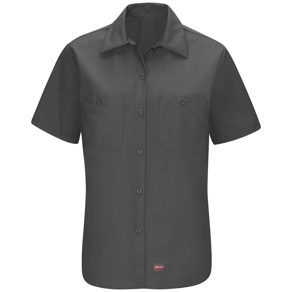 Red Kap Women's MIMIX™ Short Sleeve Work Shirt SX21 - Charcoal-eSafety Supplies, Inc