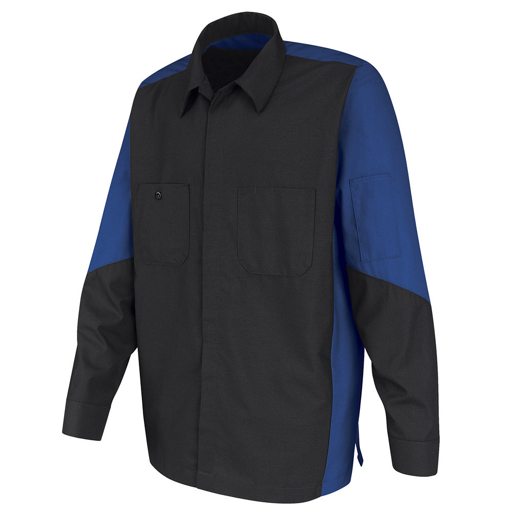 Red Kap Crew Shirt SY10 - Charcoal / Royal Blue-eSafety Supplies, Inc