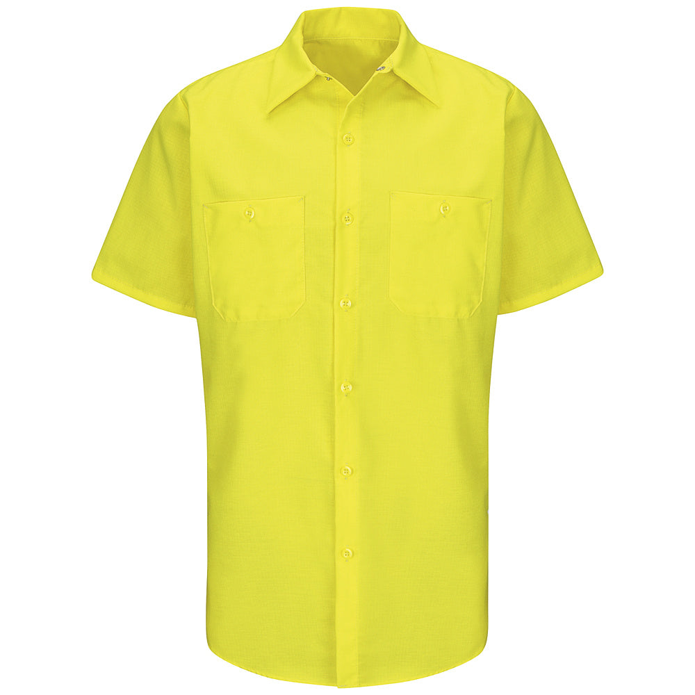 Red Kap Enhanced Visibility Ripstop Work Shirt SY24 - Yellow / Green-eSafety Supplies, Inc