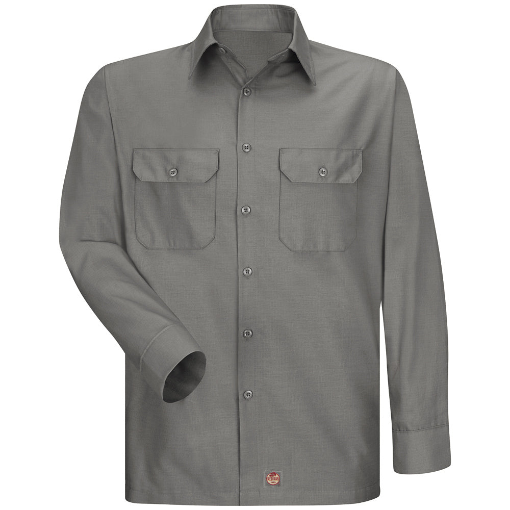 Red Kap Men's Solid Rip Stop Shirt SY50 - Grey-eSafety Supplies, Inc