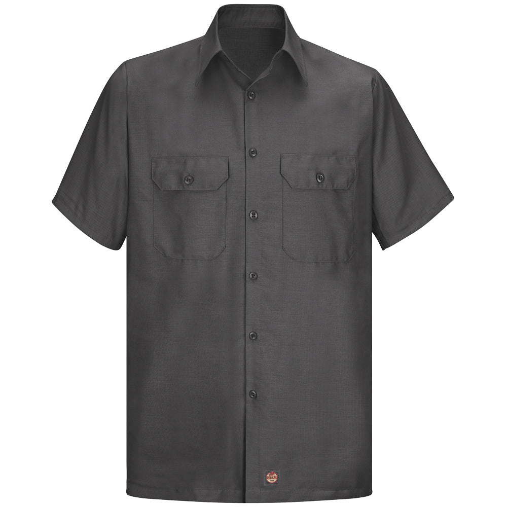 Red Kap Men's Solid Rip Stop Shirt SY60 - Charcoal-eSafety Supplies, Inc