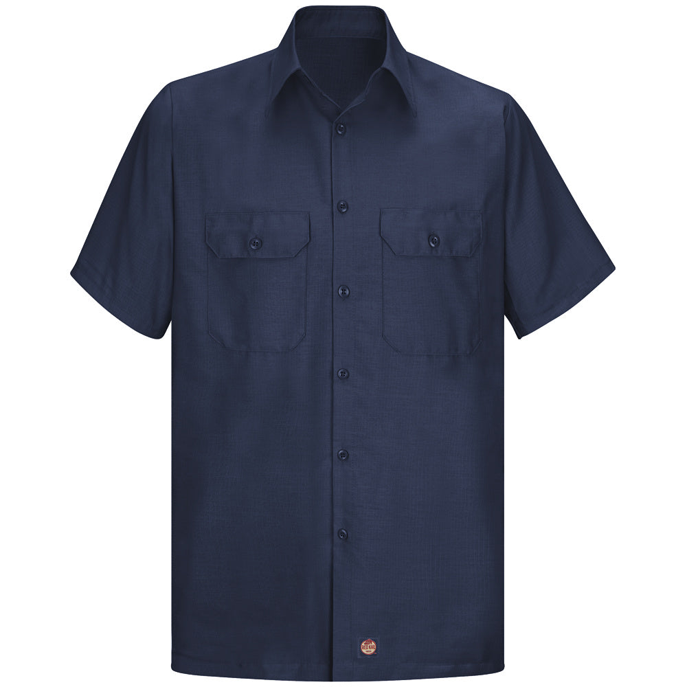 Red Kap Men's Solid Rip Stop Shirt SY60 - Navy-eSafety Supplies, Inc