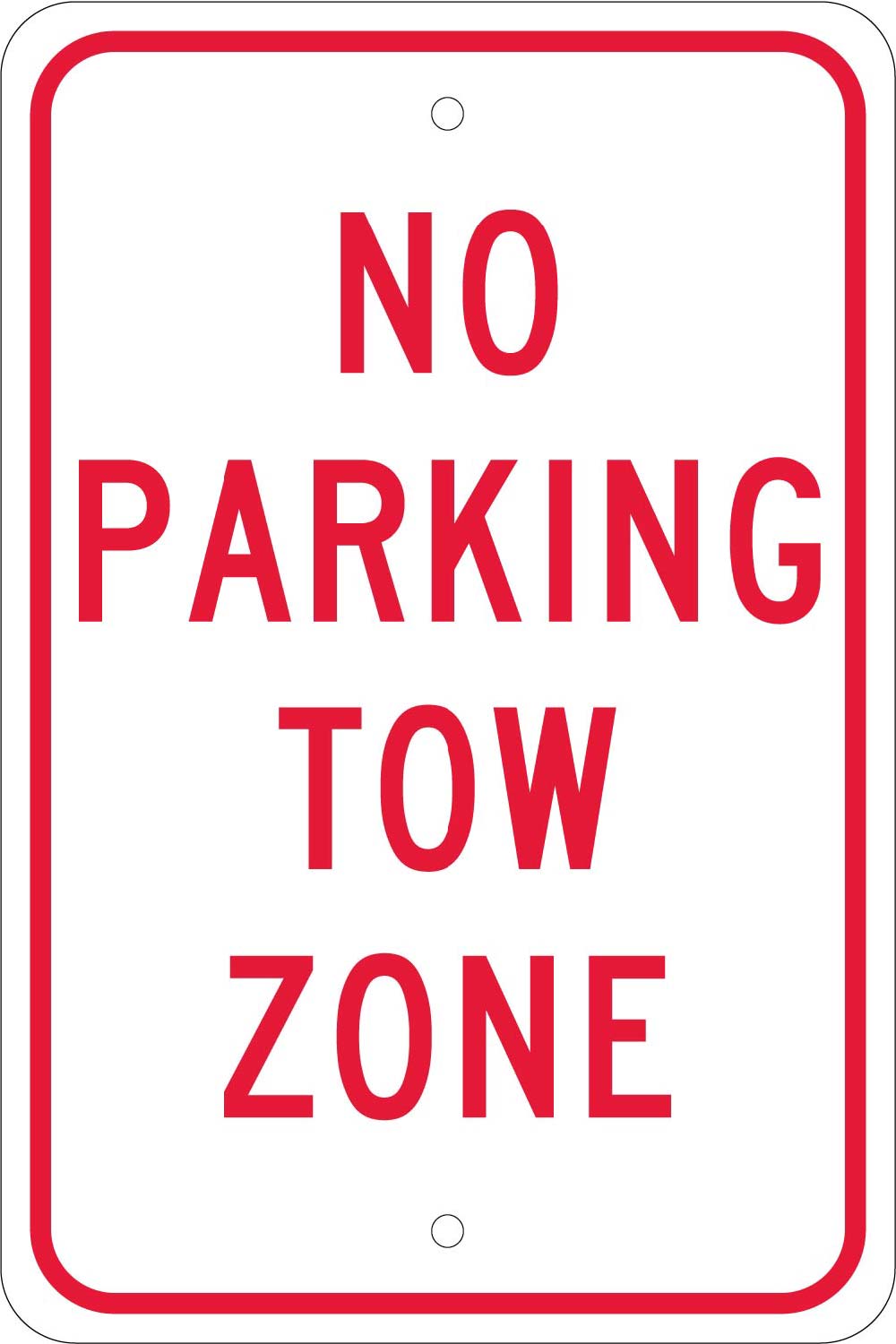 No Parking Tow Zone Sign-eSafety Supplies, Inc