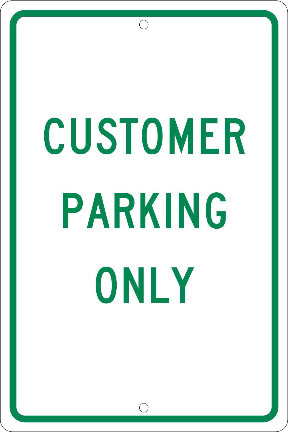 Customer Parking Only Sign-eSafety Supplies, Inc