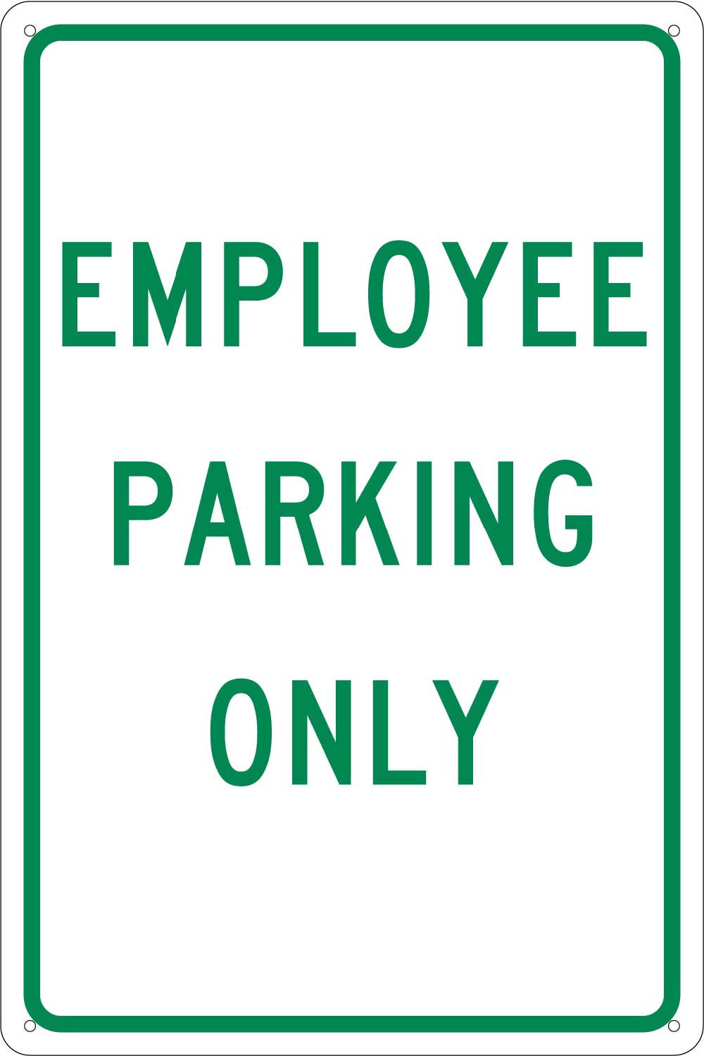 Employee Parking Only Sign-eSafety Supplies, Inc