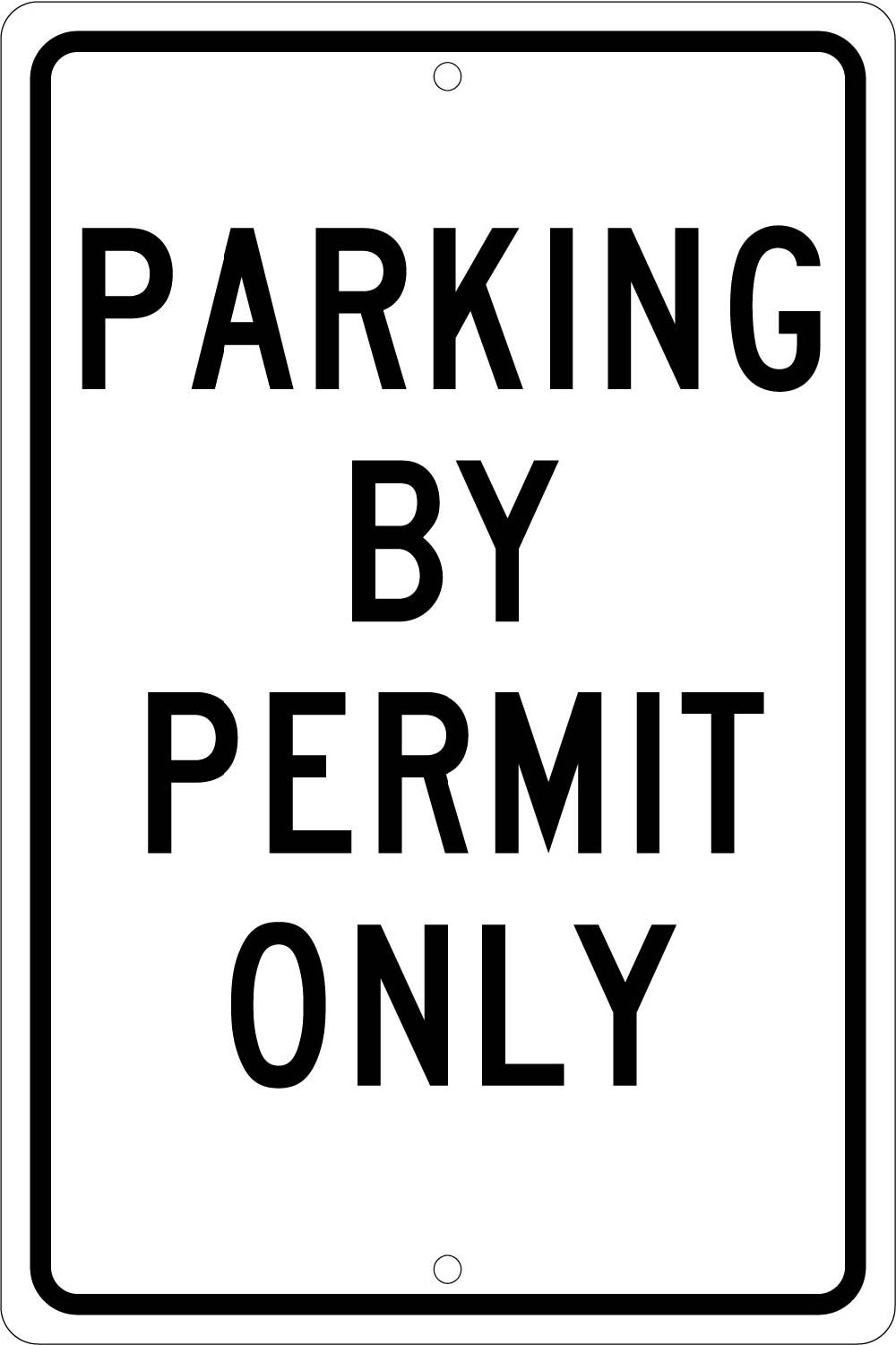 Parking By Permit Only Sign-eSafety Supplies, Inc