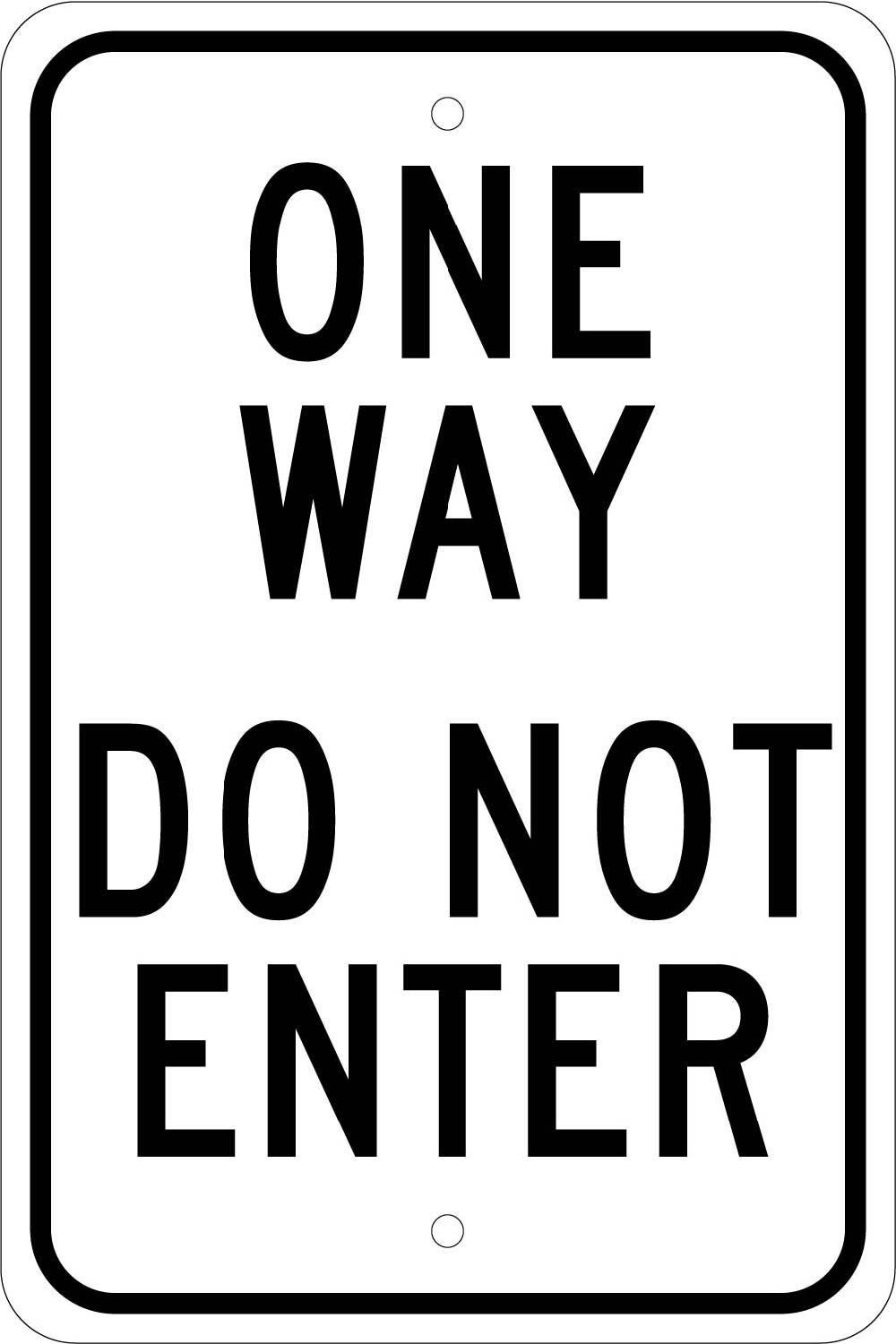 One Way Do Not Enter Sign-eSafety Supplies, Inc