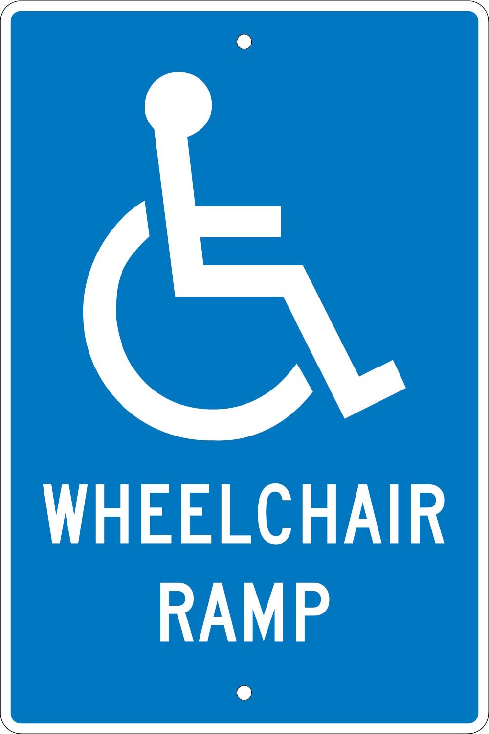 Wheelchair Ramp Sign-eSafety Supplies, Inc