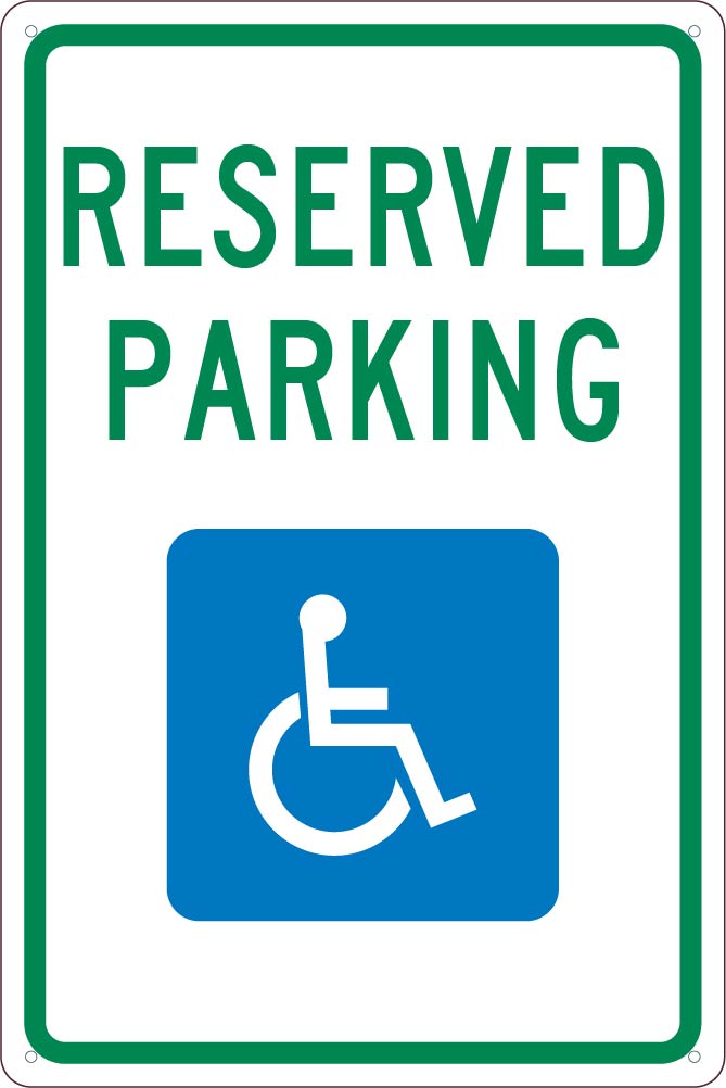 Reserved Handicapped Parking Ada Sign-eSafety Supplies, Inc