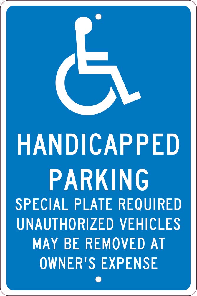 State Handicapped Reserved Parking Sign Massachusetts-eSafety Supplies, Inc