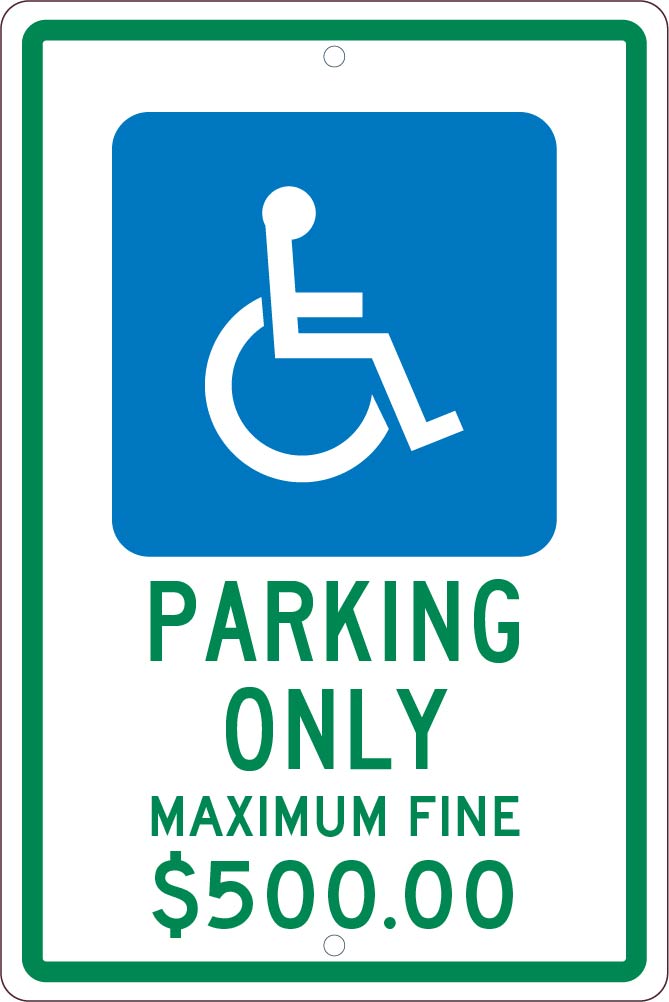 State Handicapped Reserved Parking Sign North Carolina Penalty-eSafety Supplies, Inc