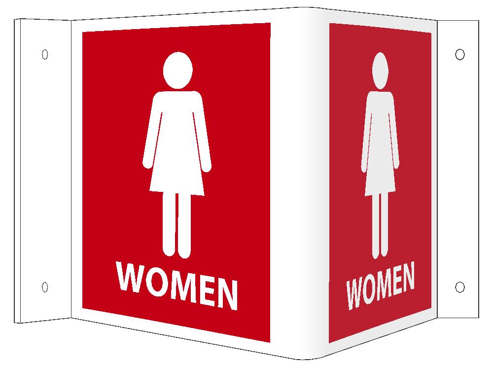 3-View Women Sign-eSafety Supplies, Inc