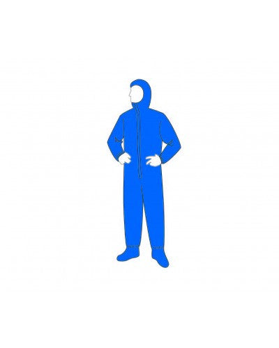 Liberty - Progard Blue Coverall - Attached Hood & Boots - Case of 25-eSafety Supplies, Inc