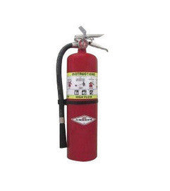 AmerexÂ® 10 Pound ABC Dry Chemical 1A:20B:C High Flow Portable Fire Extinguisher For Class A, B And C Fires With Chrome Plated Brass Valve, Wall Bracket, Hose And Nozzle-eSafety Supplies, Inc