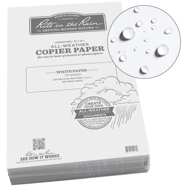 Copier Paper - 20# Bond - White - 12 X 18 - 500 Sheets-eSafety Supplies, Inc