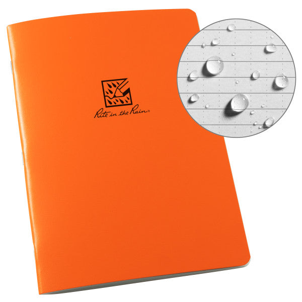 Lg Stapled Notebook - Universal - Orange-eSafety Supplies, Inc