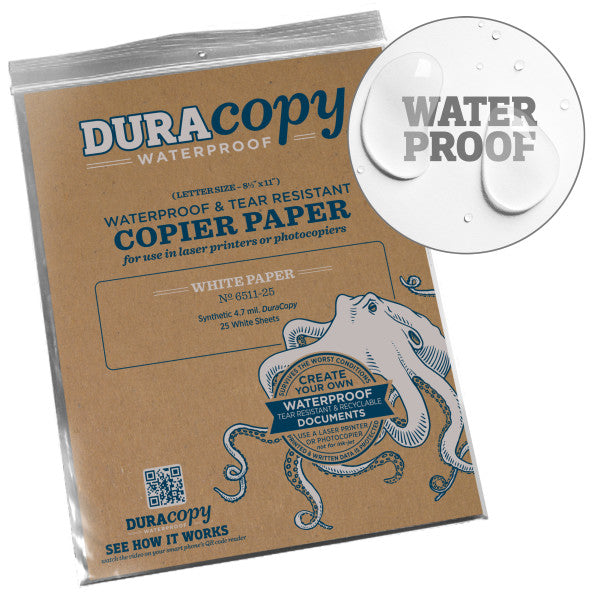 Duracopy - White - 8.5 X 11 -25 Sheets-eSafety Supplies, Inc