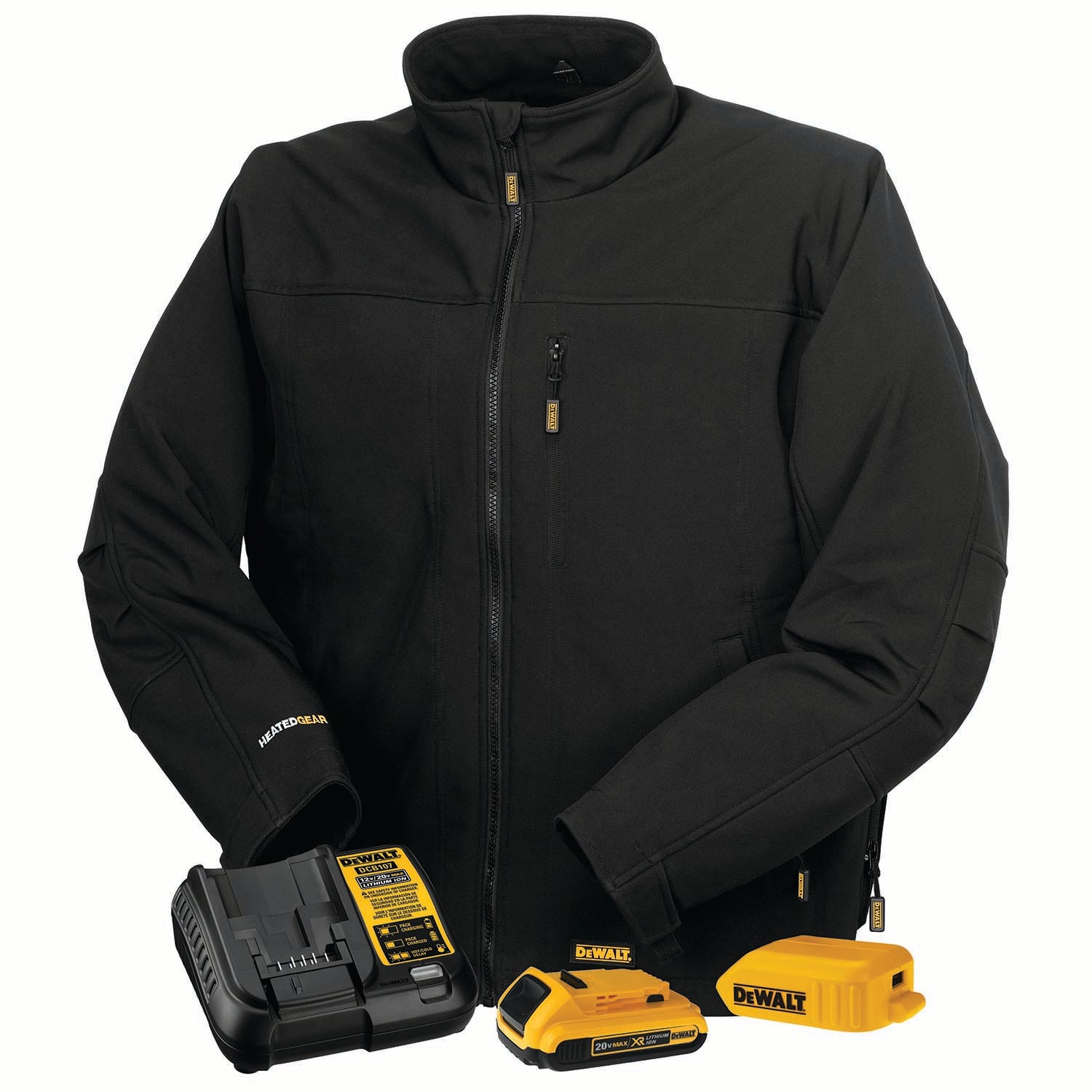 DEWALT Men's Heated Soft Shell Jacket Kitted-eSafety Supplies, Inc