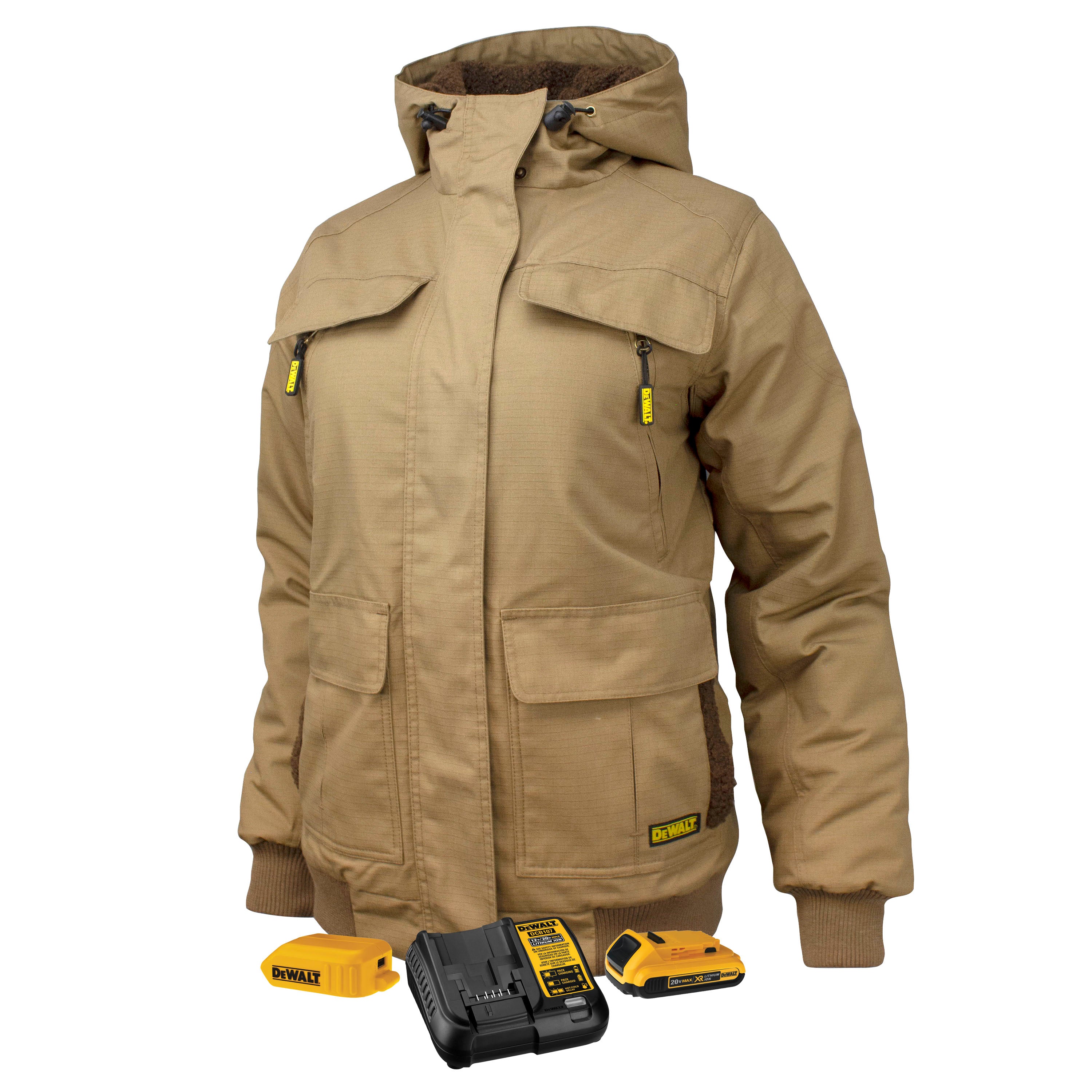 DEWALT Women’s Heavy Duty Ripstop Heated Jacket Kitted-eSafety Supplies, Inc