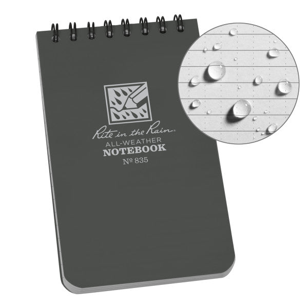 3 X 5 Notebook - Gray-eSafety Supplies, Inc