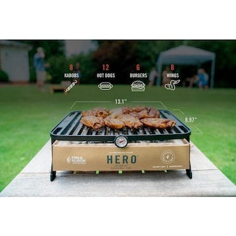 HERO Portable Lightweight Charcoal Grill-eSafety Supplies, Inc