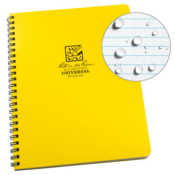 Lg Spiral Notebook - Universal - Yellow-eSafety Supplies, Inc