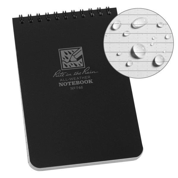 4 X 6 Notebook - Black-eSafety Supplies, Inc