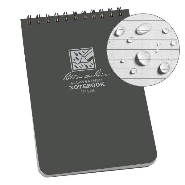 4 X 6 Notebook - Gray-eSafety Supplies, Inc