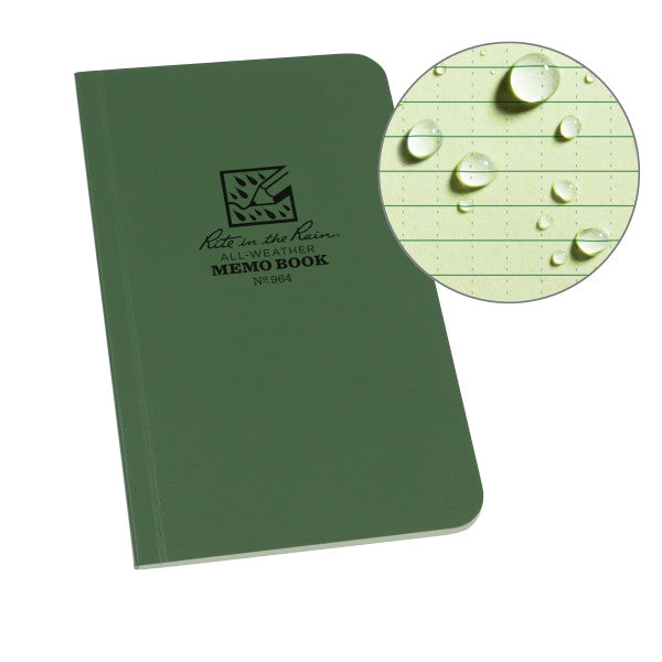 Field Flex Memo Book - Universal - Green-eSafety Supplies, Inc