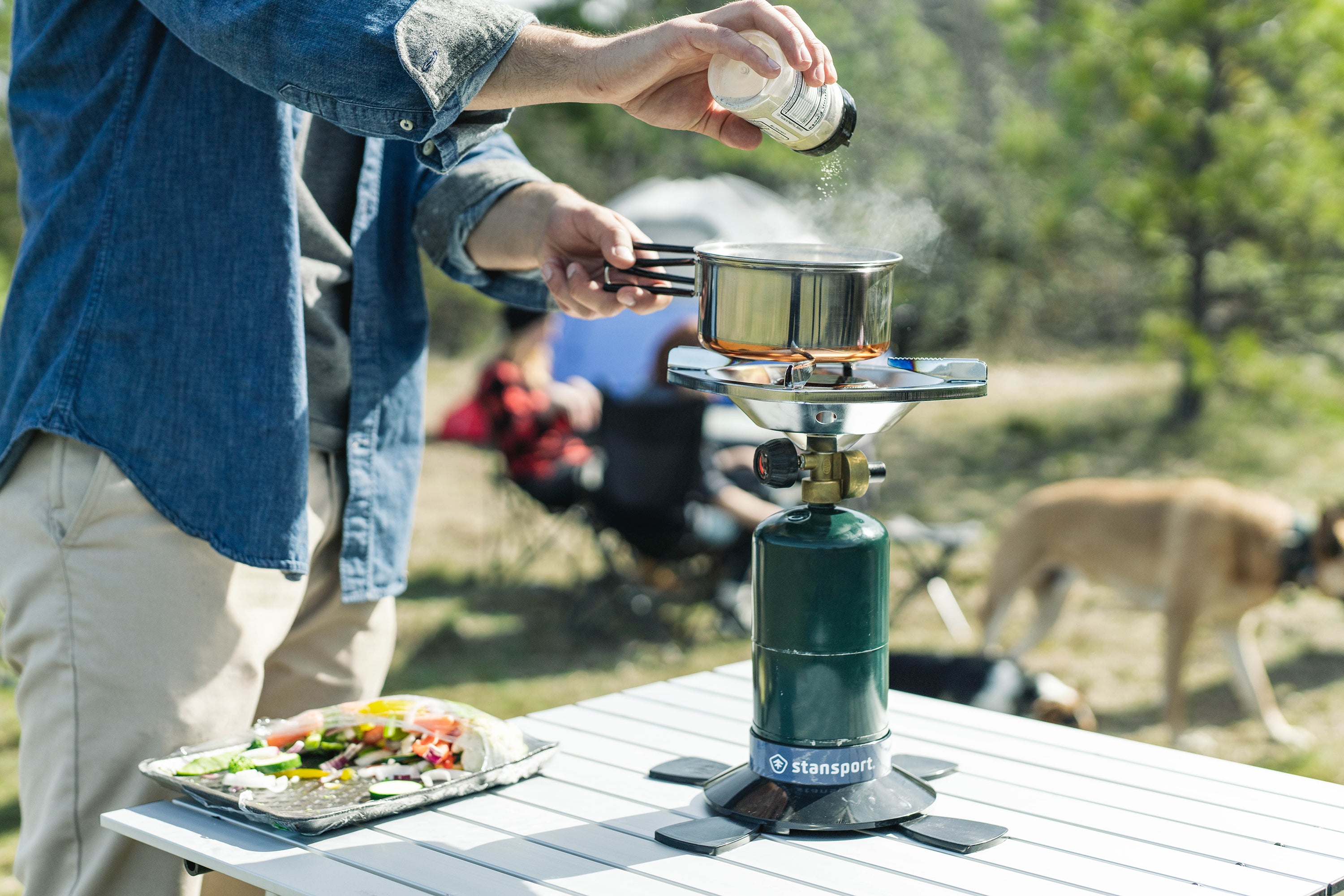 Single Burner Propane Stove Black