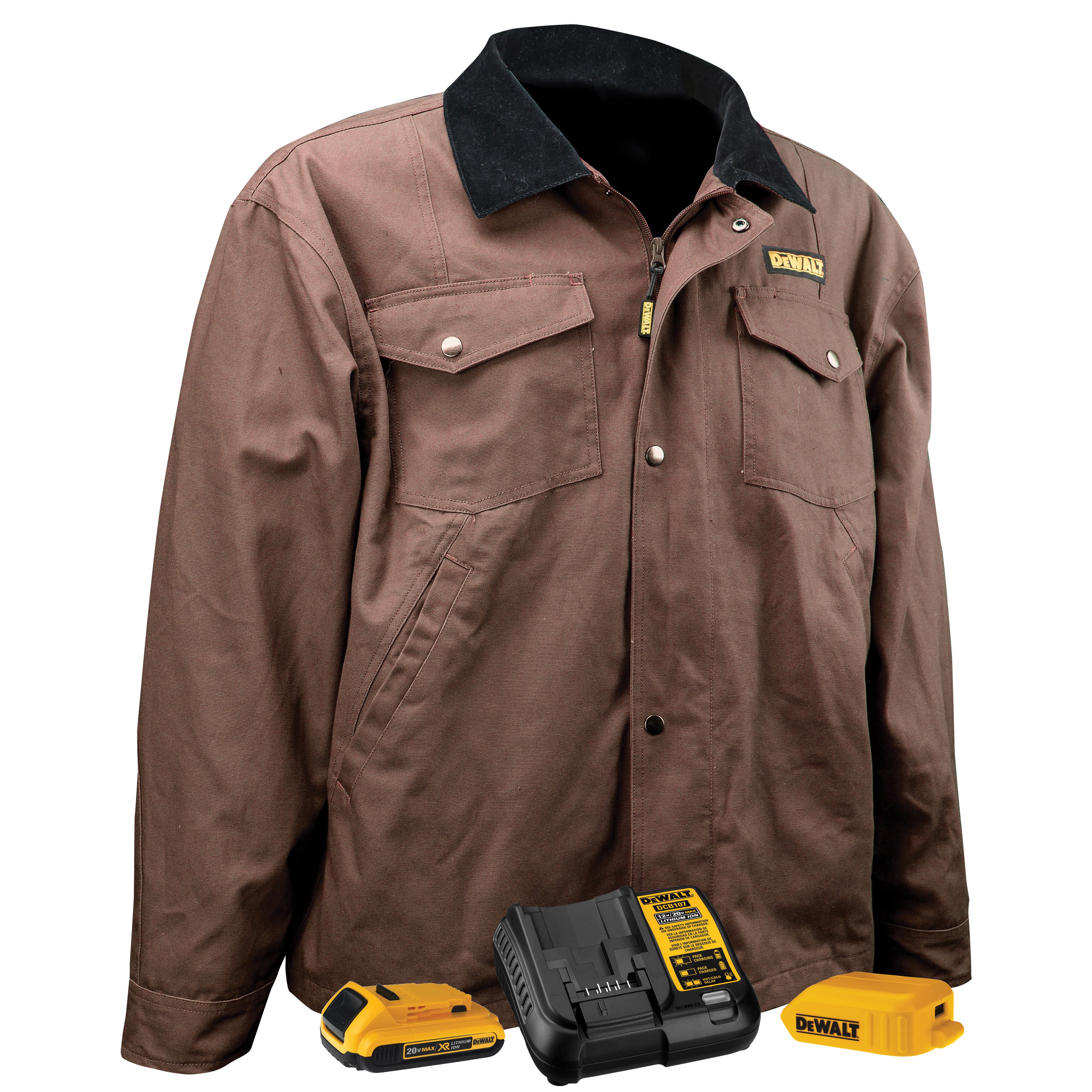 DEWALT Men's Heated Barn Coat Kitted-eSafety Supplies, Inc