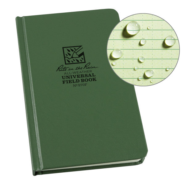 Bound Book - Fabrikoid Cover - Universal - Green-eSafety Supplies, Inc