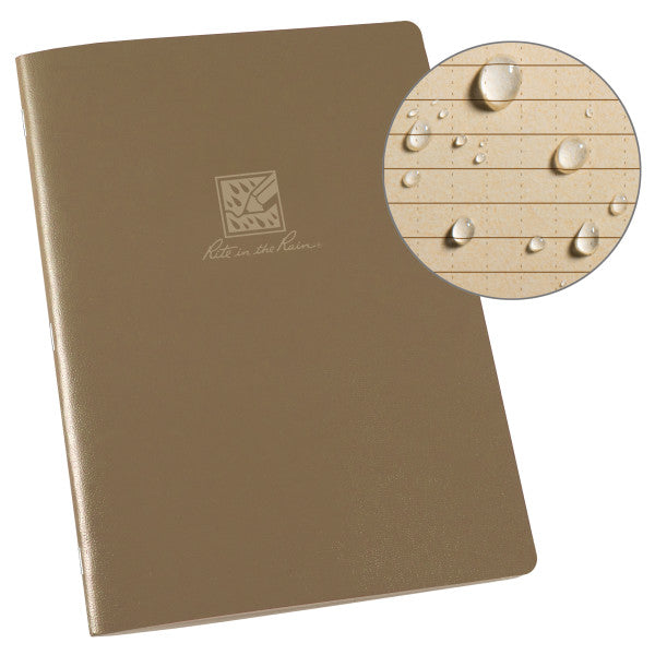 Lg Stapled Notebook - Universal - Tan-eSafety Supplies, Inc