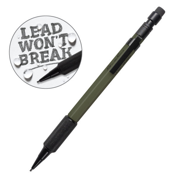 Mechanical Clicker Pencil - Olive Drab W/ Black Lead-eSafety Supplies, Inc