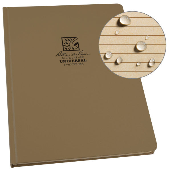 Pocket Size Hardcover Book - Universal - Tan-eSafety Supplies, Inc