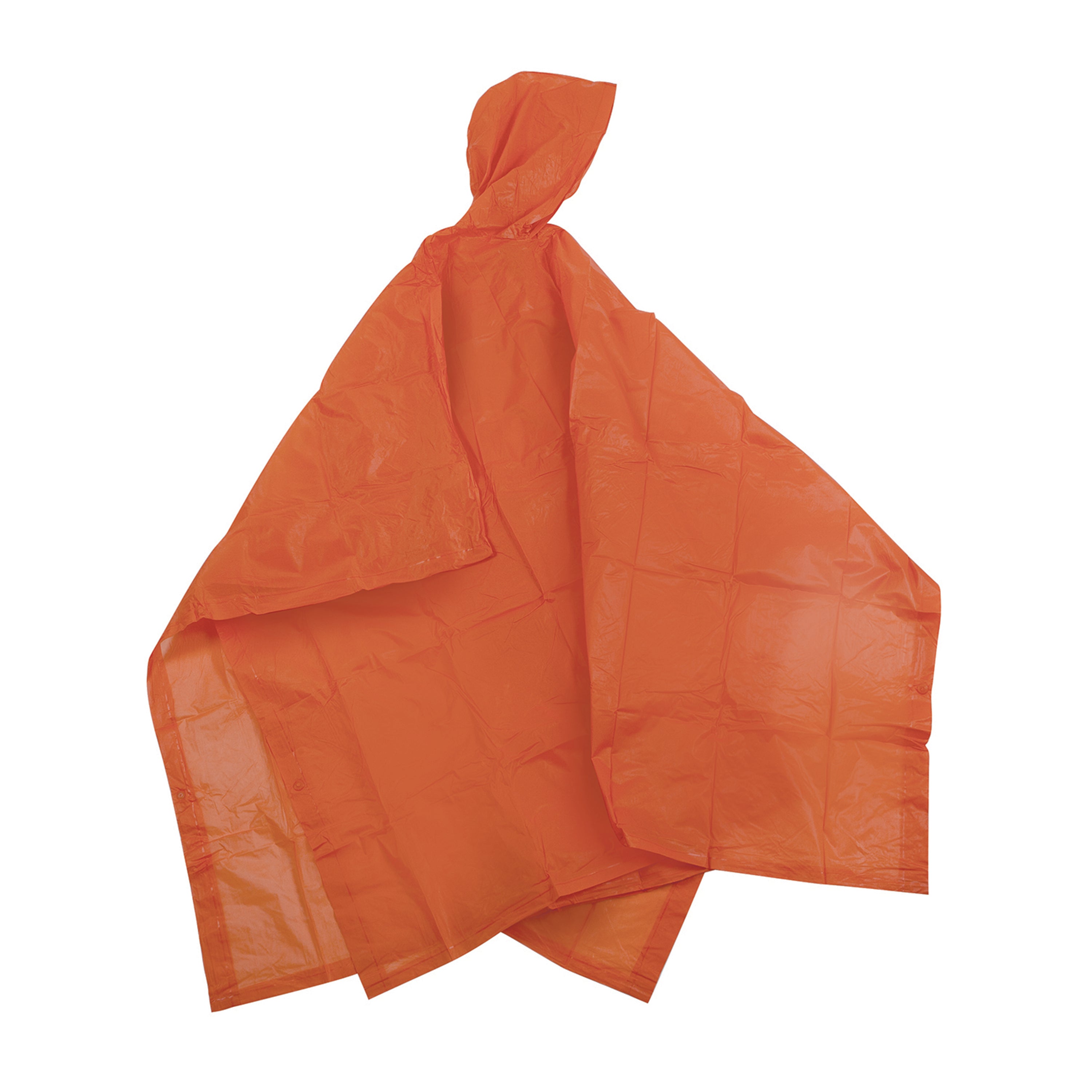 Vinyl Poncho - 52 In X 80 In - Orange-eSafety Supplies, Inc