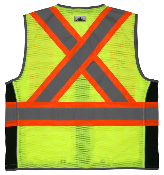 MCR Safety CSA, Surveyor, Lime,Silv/Orange L-eSafety Supplies, Inc