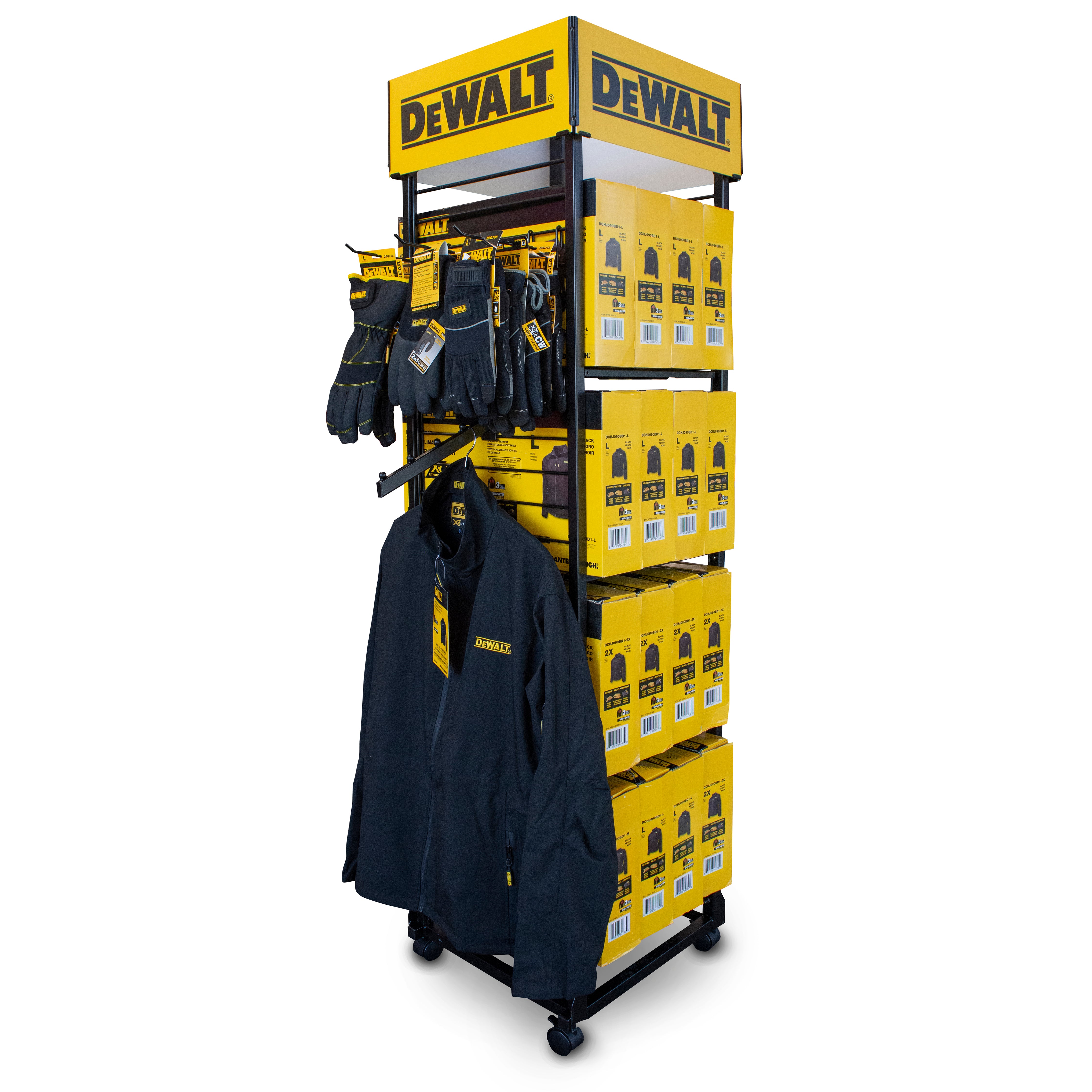 DEWALT DHG-DISP-16 Multi-Season Rolling Floor Display-eSafety Supplies, Inc