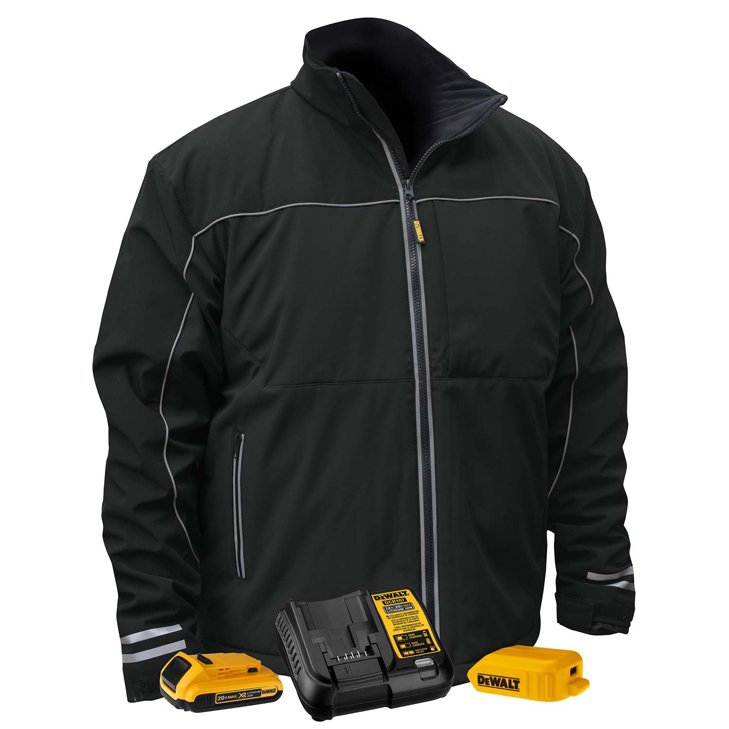 DEWALT Men's Heated Lightweight Soft Shell Jacket Kitted-eSafety Supplies, Inc