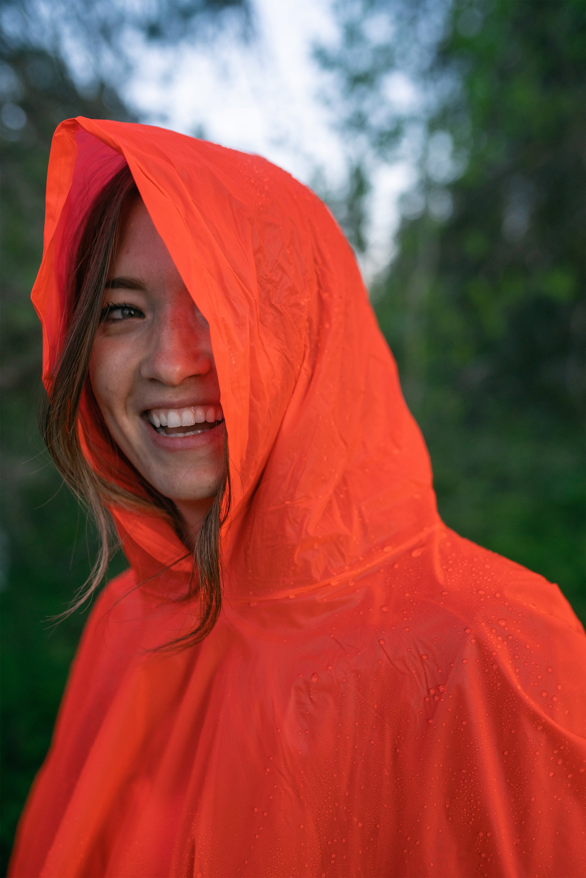 Vinyl Poncho - 52 In X 80 In - Orange-eSafety Supplies, Inc