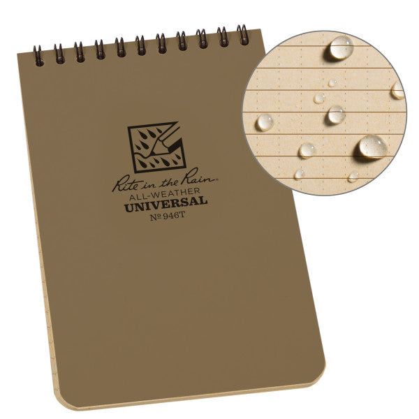 4 X 6 Notebook - Tan-eSafety Supplies, Inc