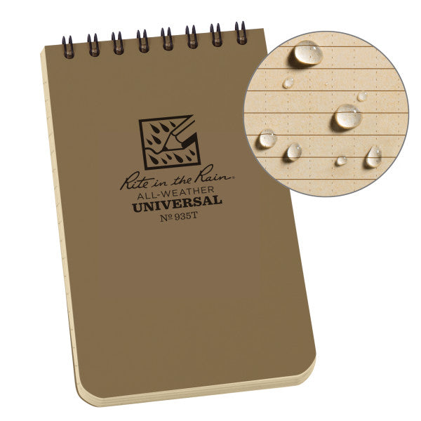 3 X 5 Notebook - Tan-eSafety Supplies, Inc