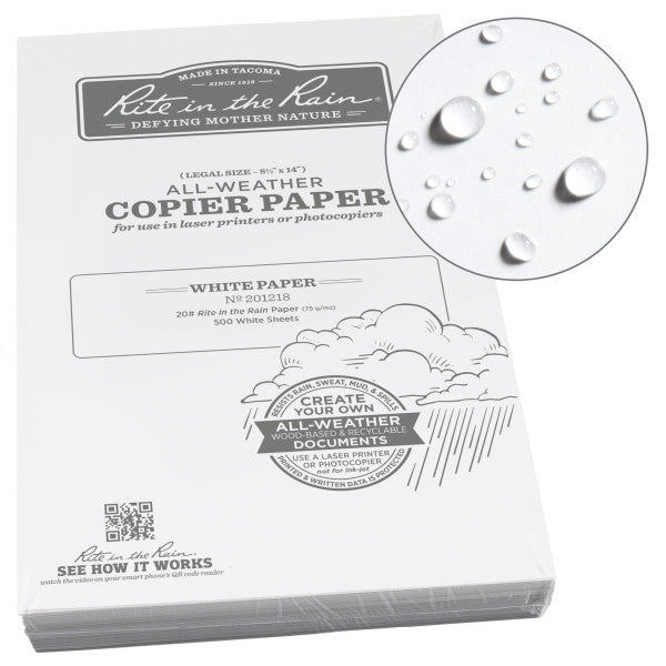 Copier Paper - 20# Bond - White - 8.5 X 14 - 500 Sheets-eSafety Supplies, Inc